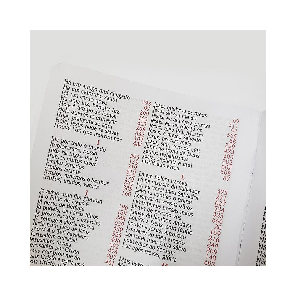Harpa Avivada e Corinhos Médio | Letra Gigante | Capa Notas Musicais Brochura