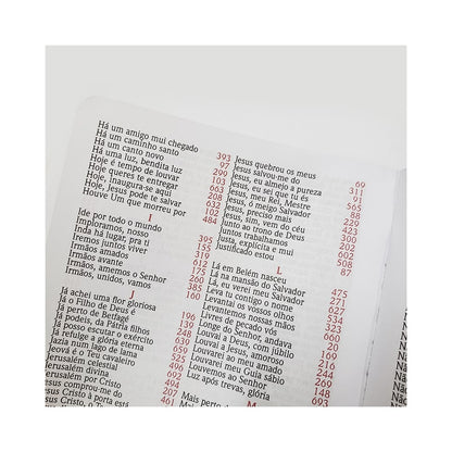 Harpa Avivada e Corinhos Médio | Letra Gigante | Capa Notas Musicais Brochura