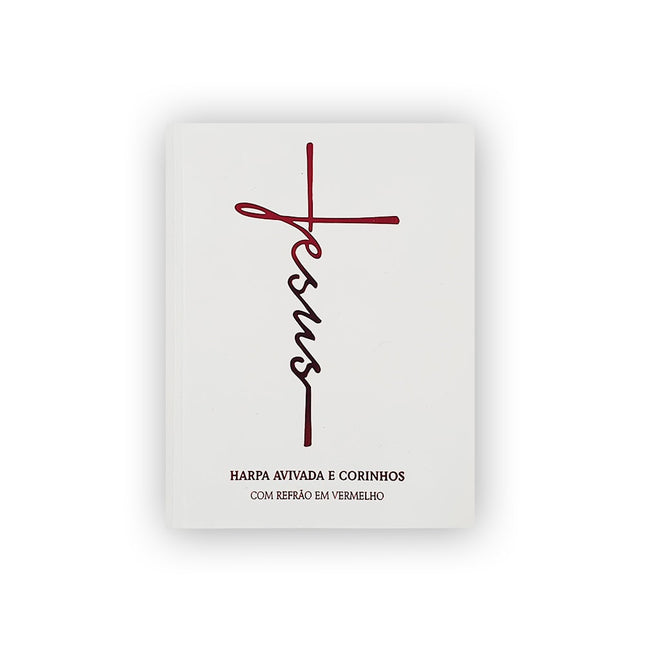 Harpa Avivada e Corinhos Médio | Letra Gigante | Capa Jesus Branca Brochura