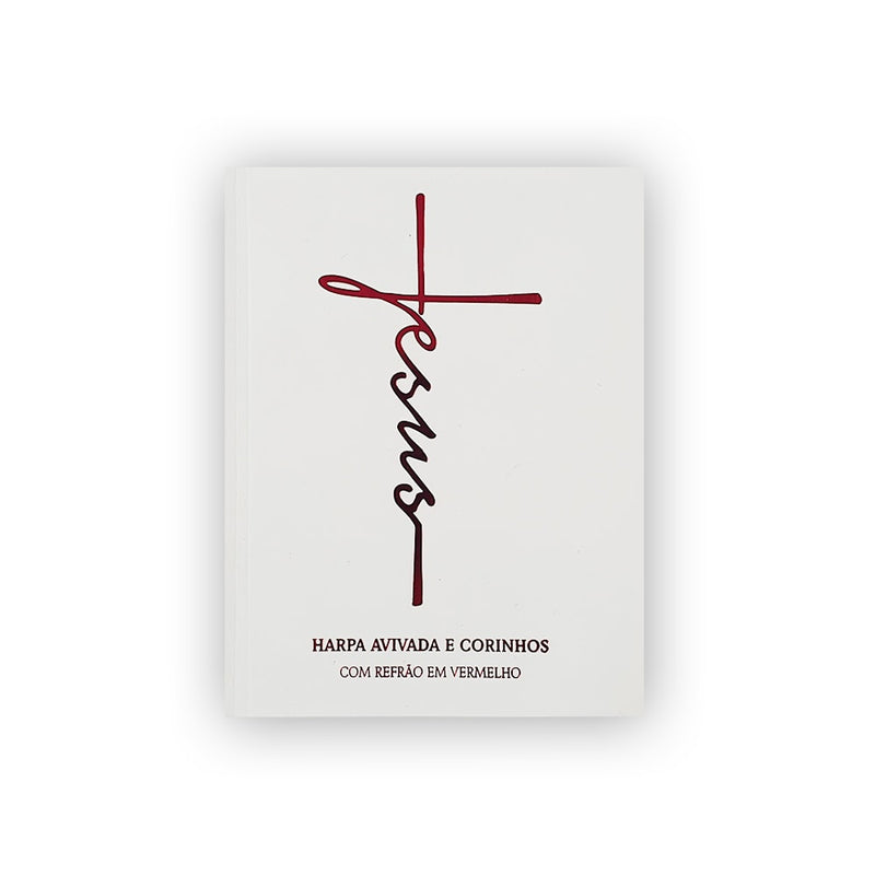 Harpa Avivada e Corinhos Médio | Letra Gigante | Capa Jesus Branca Brochura