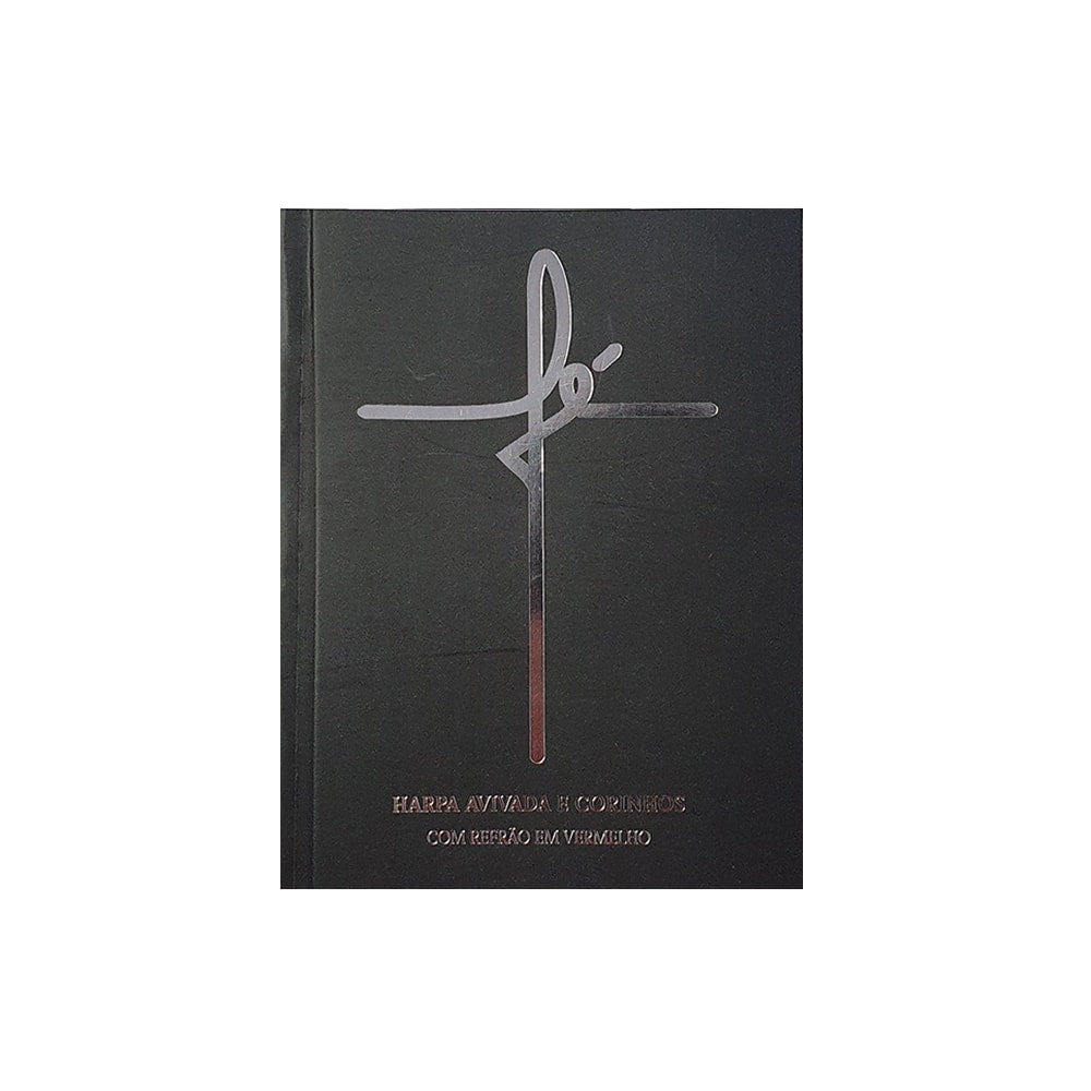 Harpa Avivada e Corinhos Médio | Letra Gigante | Capa Fé Preta Brochura
