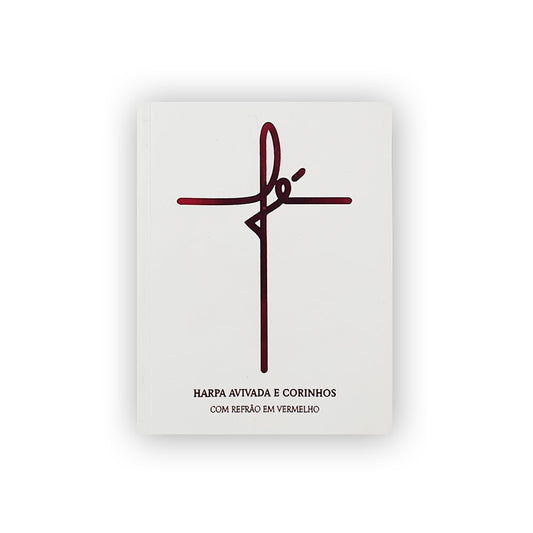 Harpa Avivada e Corinhos Médio | Letra Gigante | Fé Branca Capa Dura