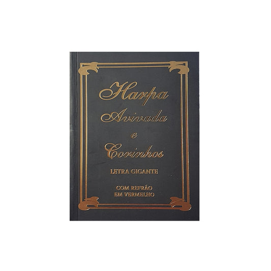 Harpa Avivada e Corinhos Médio | Letra Gigante | Tradiciona Pretal Capa Dura