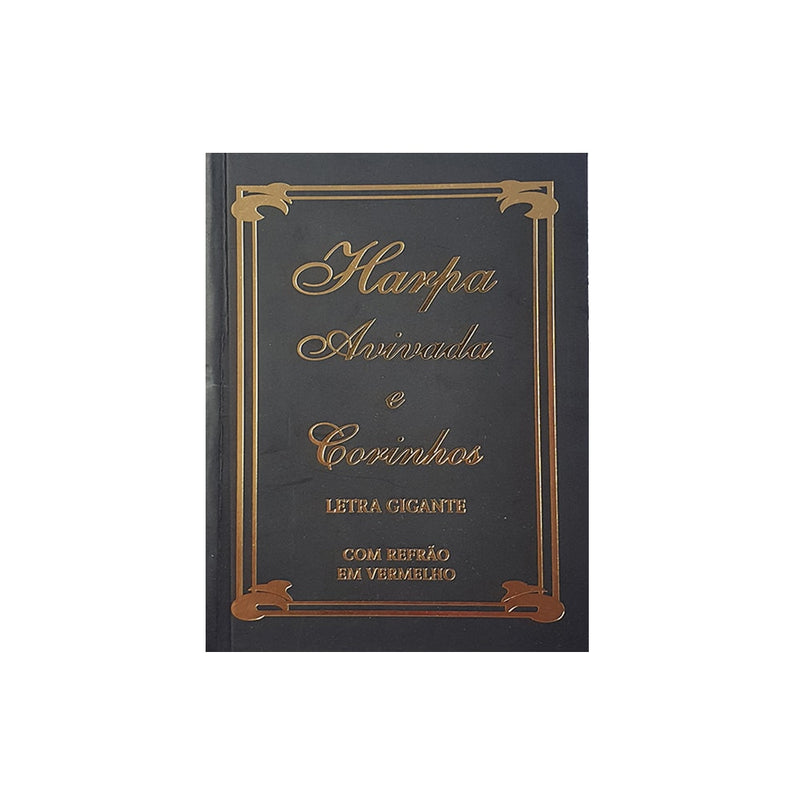 Harpa Avivada e Corinhos Médio | Letra Gigante | Tradiciona Pretal Capa Dura
