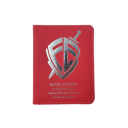 Harpa Avivada e Corinhos Médio | Letra Gigante | Escudo Fé Vermelha Capa Luxo