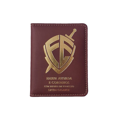 Harpa Avivada e Corinhos Médio | Letra Gigante | Escudo Fé Bordô Capa Luxo