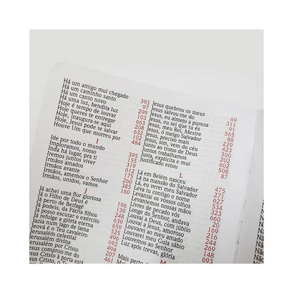 Harpa Avivada e Corinhos Médio | Letra Gigante | Fé Rosa Capa Luxo