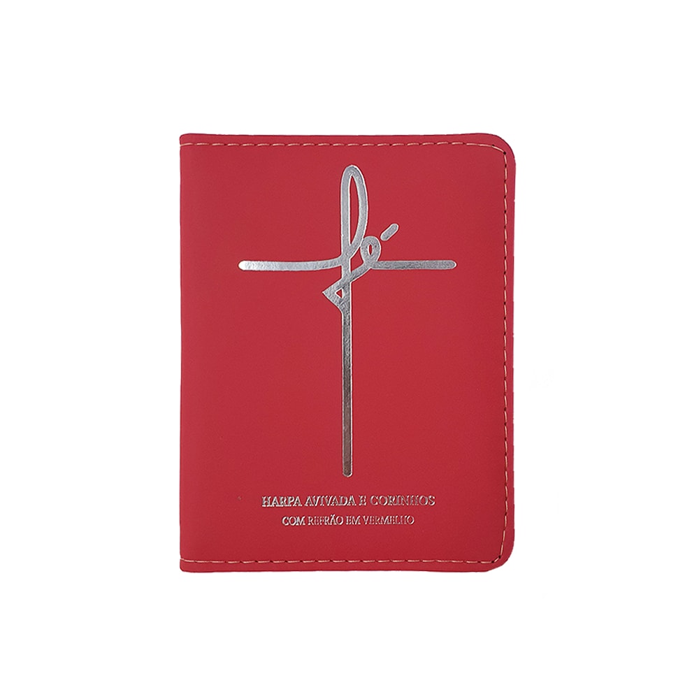 Harpa Avivada e Corinhos Médio | Letra Gigante | Fé Vermelha Capa Luxo