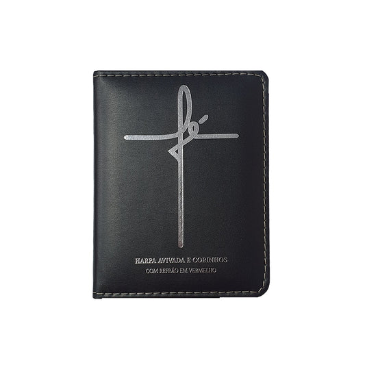Harpa Avivada e Corinhos Médio | Letra Gigante | Fé Preta Capa Luxo