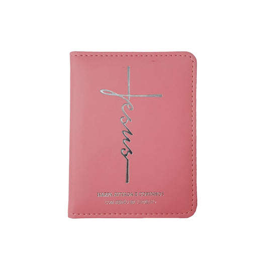 Harpa Avivada e Corinhos Médio | Letra Gigante | Jesus Rosa Capa Luxo