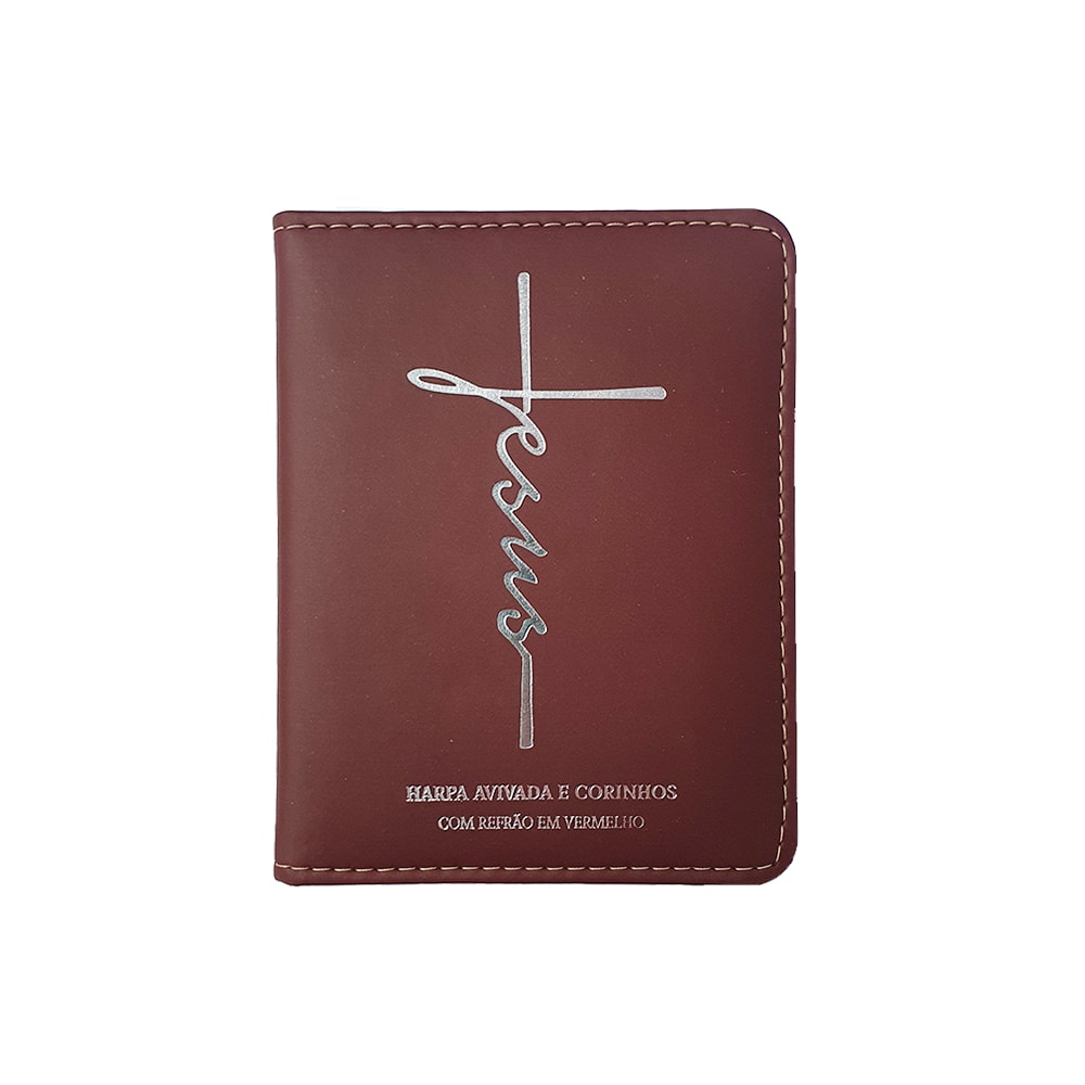 Harpa Avivada e Corinhos Médio | Letra Gigante | Jesus Bordô Capa Luxo