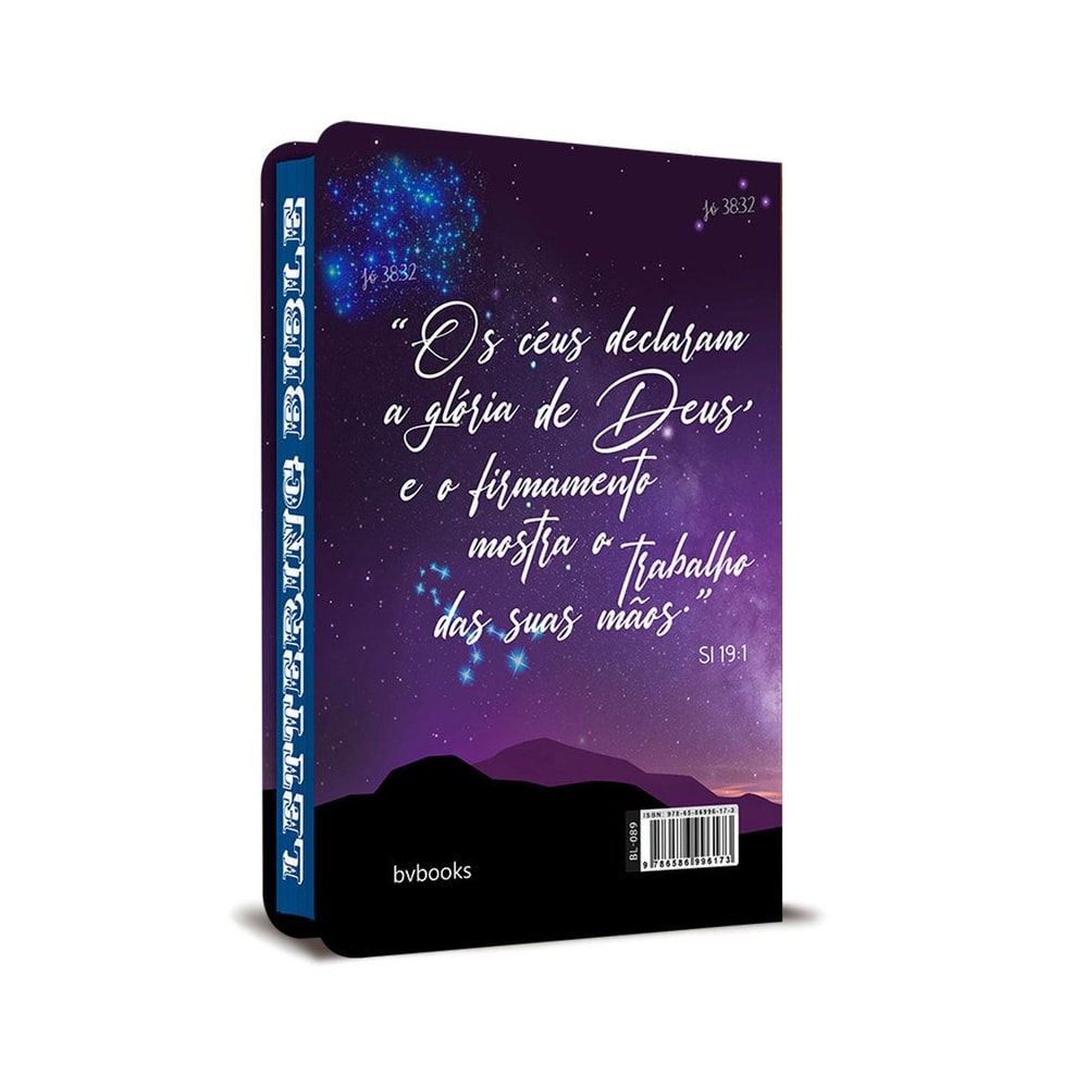 Bíblia King James 1611 Ultra Fina Lettering Bible | Letra Normal | Capa Universo