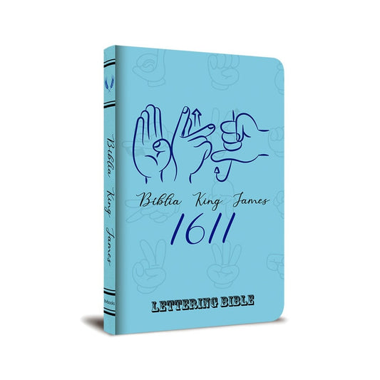 Bíblia King James 1611 Ultra Fina Lettering Bible | Letra Normal | Capa Sinais