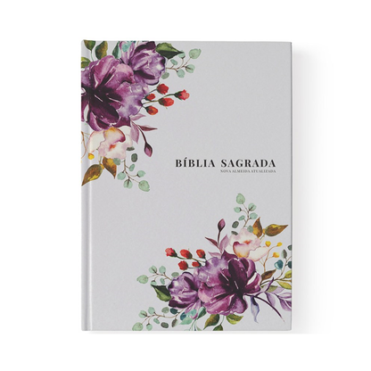Bíblia Primavera Floral | NAA | Letra Grande | Capa Dura