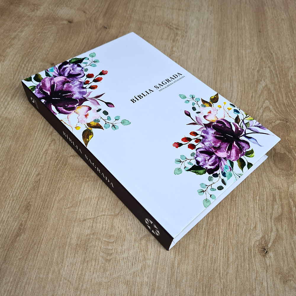 Bíblia Primavera Floral | NAA | Letra Grande | Capa Dura