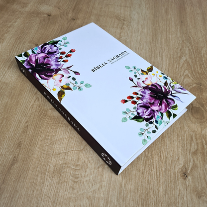Bíblia Primavera Floral | NAA | Letra Grande | Capa Dura