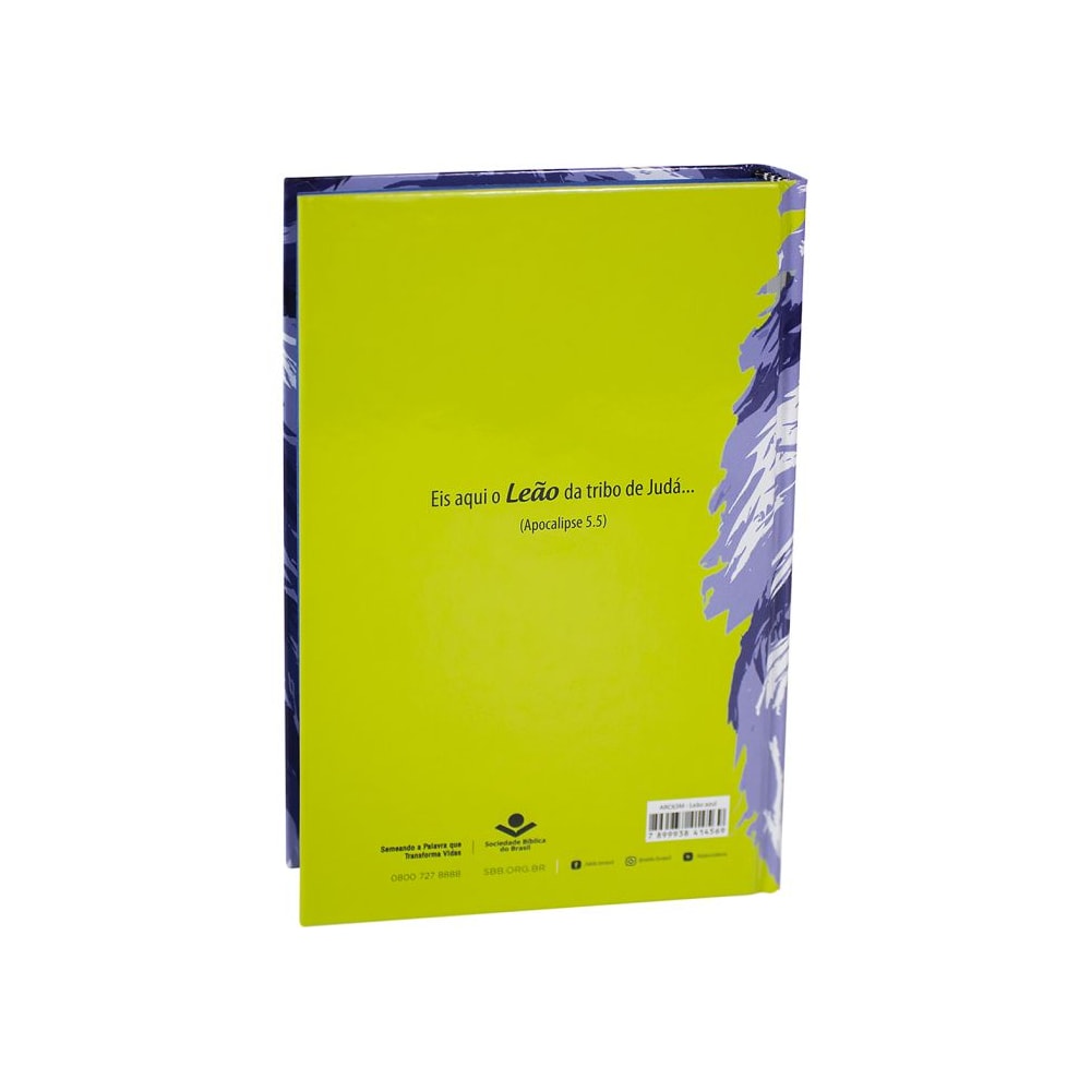 Bíblia Sagrada para Evangelismo Leao Azul | ARC | Letra Normal | Capa Dura