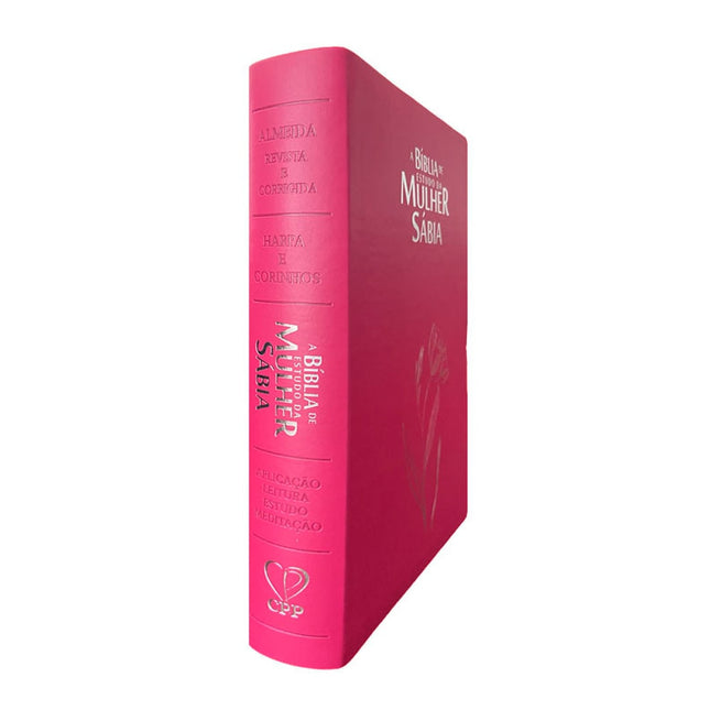 Bíblia de Estudo da Mulher Sábia | ARC | Harpa Avivada | Capa Magnólia Pink