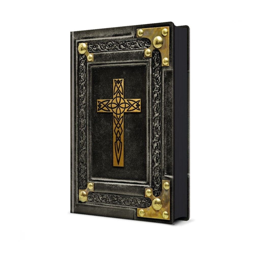 Biblia Sagrada Vintage Preta | NVI | Letra Normal | Capa Dura Soft-Touch