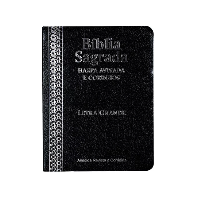 Bíblia Sagrada Media | ARC | Letra Grande | Harpa Avivada | Covertex Preta
