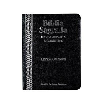 Bíblia Sagrada Media | ARC | Letra Grande | Harpa Avivada | Covertex Preta