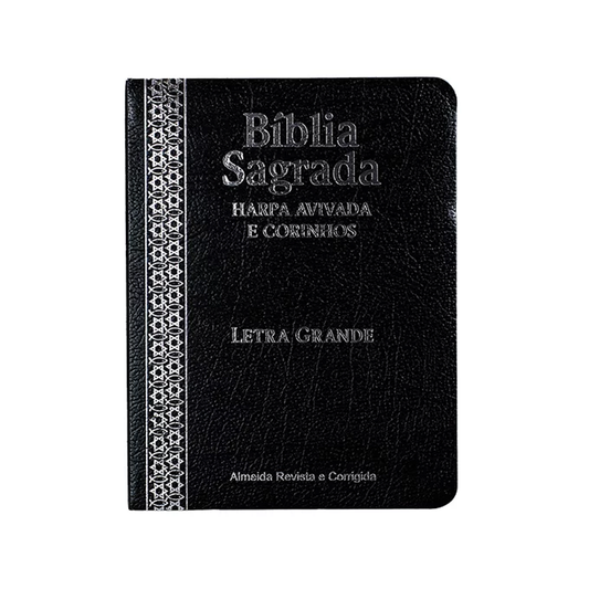 Bíblia Sagrada Media | ARC | Letra Grande | Harpa Avivada | Covertex Preta