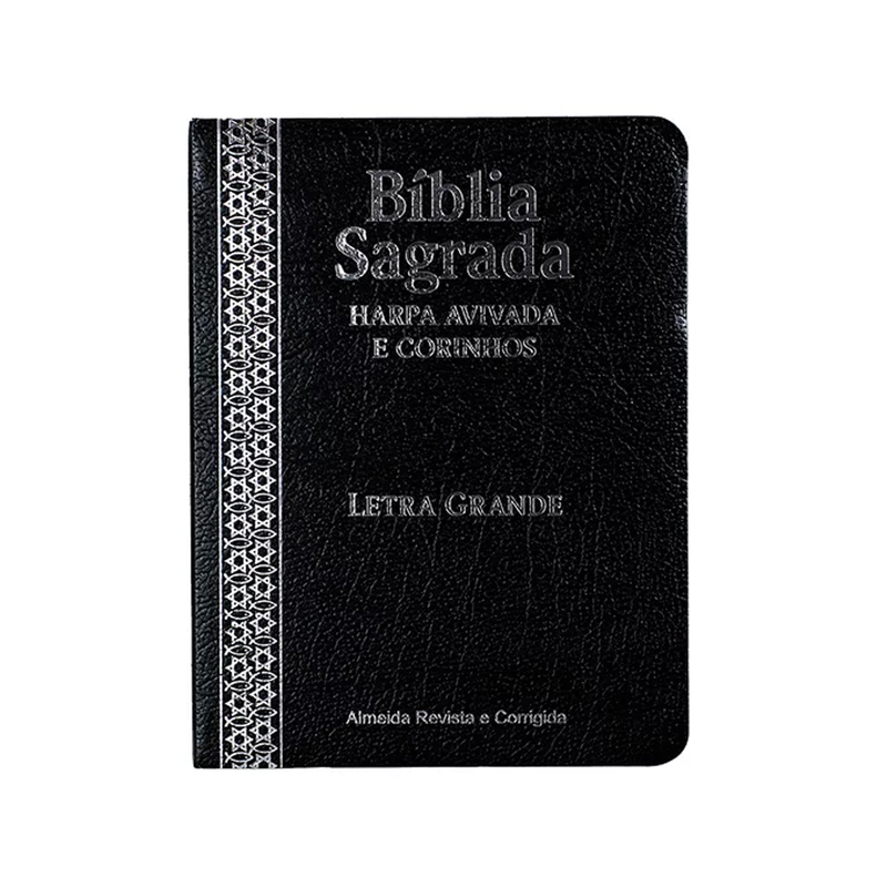 Bíblia Sagrada Media | ARC | Letra Grande | Harpa Avivada | Covertex Preta