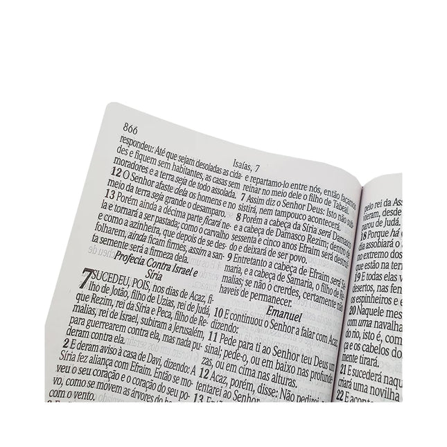 Bíblia Letra Hipergigante | Capa PU Zíper Com Índice | Rosa