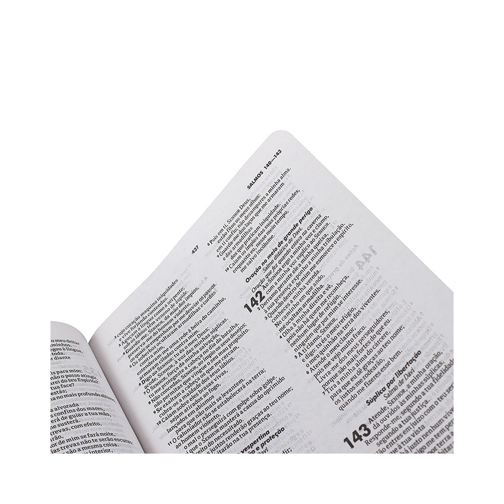 Bíblia Sagrada Cruz Prata | Letra Normal | ARA | Capa Dura Azul