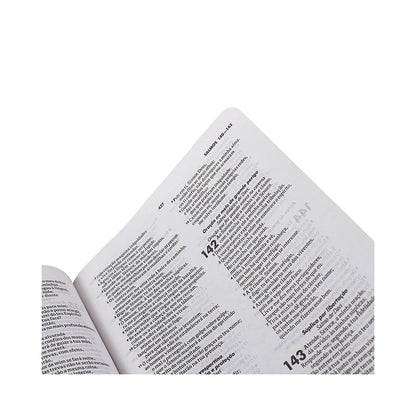 Bíblia Sagrada Cruz Prata | Letra Normal | ARA | Capa Dura Azul
