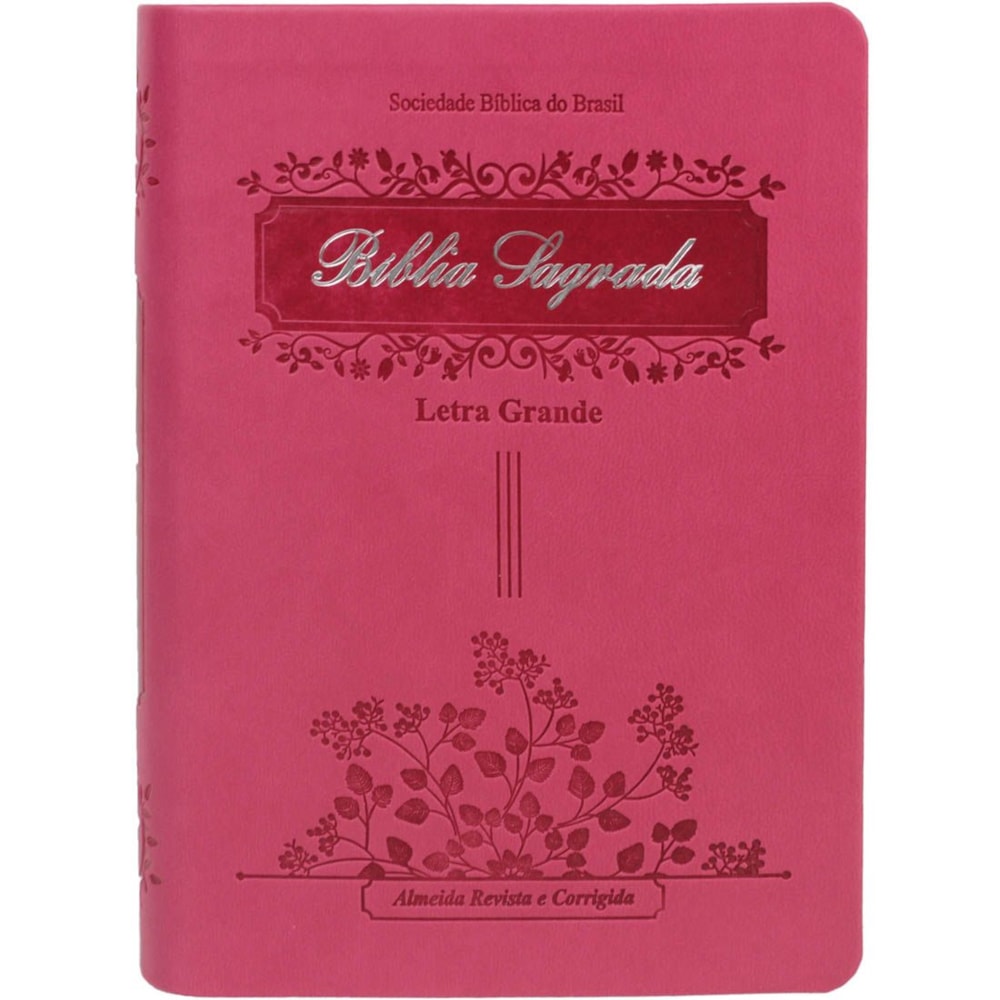 Bíblia Sagrada Raminhos | ARC | Letra Grande | Capa Pink C/ Índice