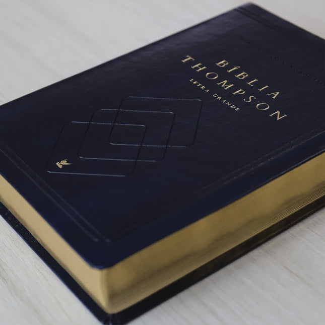Bíblia Thompson de Estudo | AEC | Letra Grande | Capa Luxo Azul