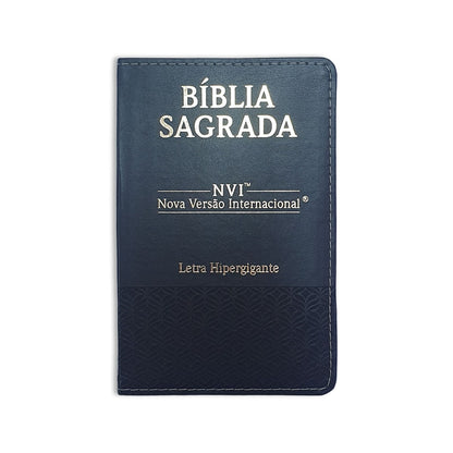 Bíblia Sagrada | NVI | Letra Hipergigante | Capa Luxo Preta