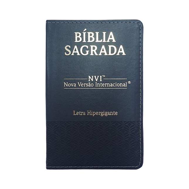 Bíblia Sagrada | NVI | Letra Hipergigante | Capa Luxo Preta