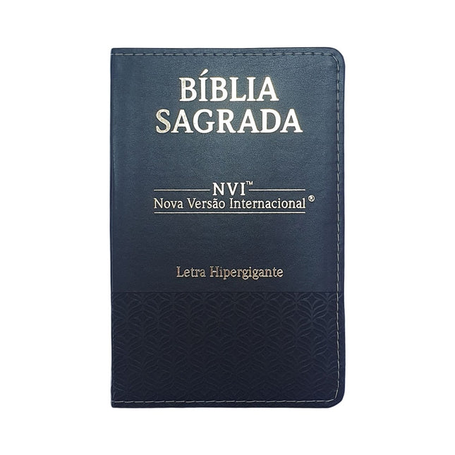 Bíblia Sagrada | NVI | Letra Hipergigante | Capa Luxo Preta