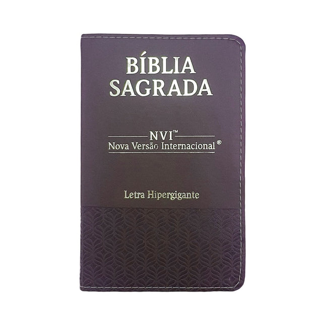 Bíblia Sagrada | NVI | Letra Hipergigante | Capa Luxo Marrom