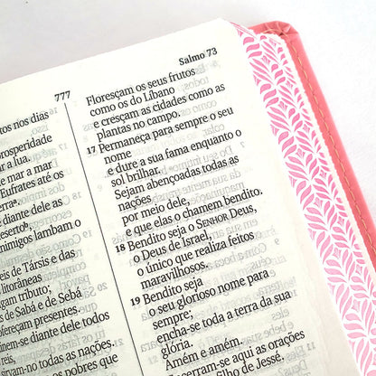 Bíblia Sagrada | NVI | Letra Hipergigante | Capa Luxo Rosa