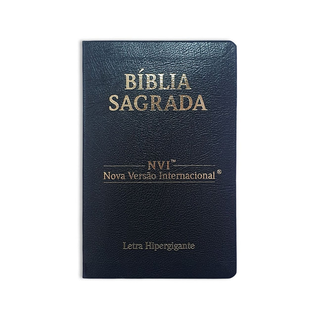 Bíblia Sagrada | NVI | Letra Hipergigante | Capa Cooverbook Preta