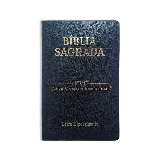 Bíblia Sagrada | NVI | Letra Hipergigante | Capa Cooverbook Preta