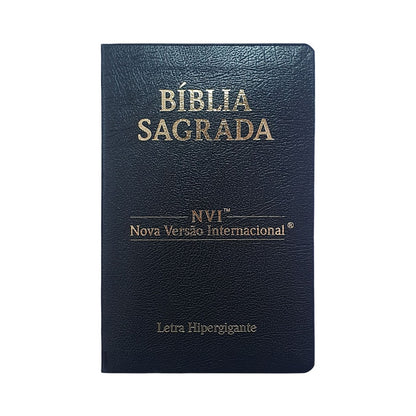 Bíblia Sagrada | NVI | Letra Hipergigante | Capa Cooverbook Preta