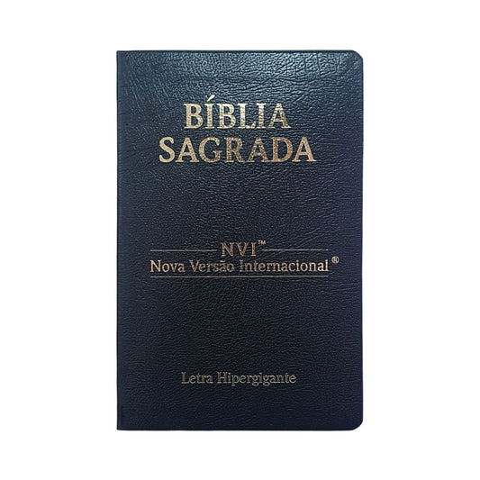 Bíblia Sagrada | NVI | Letra Hipergigante | Capa Cooverbook Preta