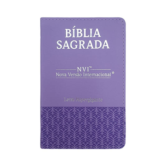 Bíblia Sagrada | NVI | Letra Hipergigante | Capa Luxo Lilás