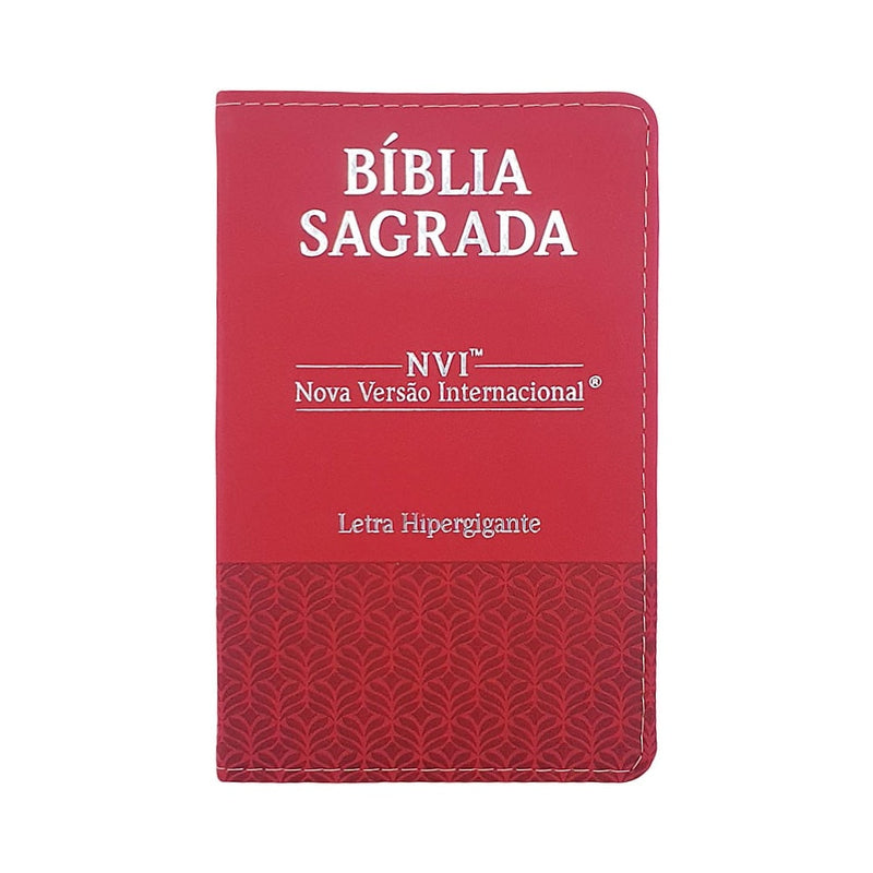 Bíblia Sagrada | NVI | Letra Hipergigante | Capa Luxo Vermelha