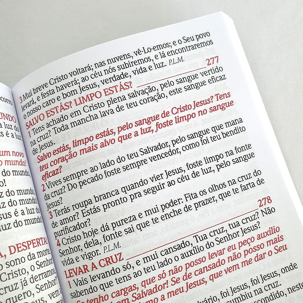 Harpa Avivada e Corinhos Camuflada | Letra Hipergigante | Brochura