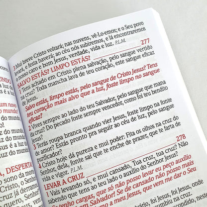 Harpa Avivada e Corinhos Camuflada | Letra Hipergigante | Brochura