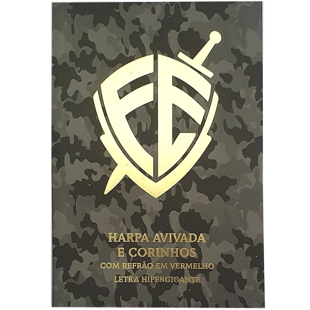 Harpa Avivada e Corinhos Camuflada | Letra Hipergigante | Brochura