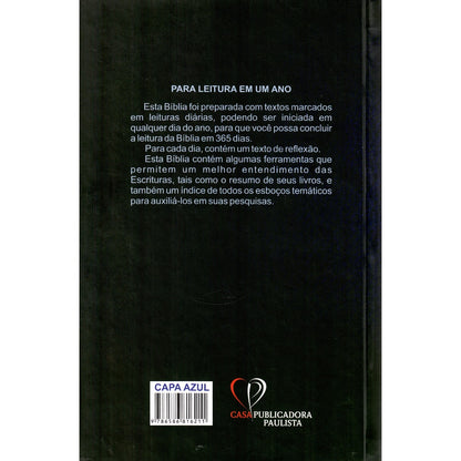 Bíblia com 365 Reflexões e Plano de Leitura | ARC | Hipergigante | Capa Dura