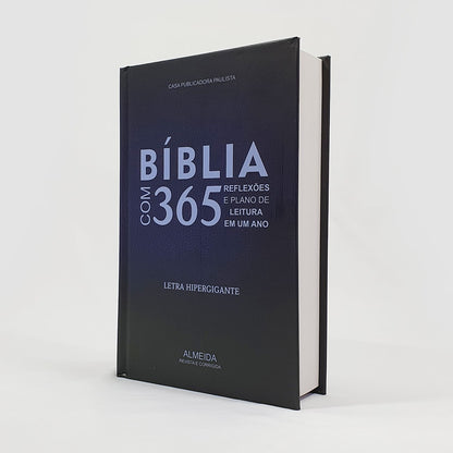 Bíblia com 365 Reflexões e Plano de Leitura | ARC | Hipergigante | Capa Dura