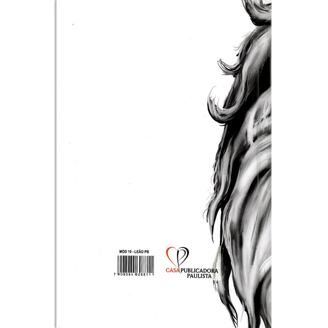 Bíblia Leão Preto e Branco | ARC | Letra Normal | Harpa e Corinhos | Capa Dura