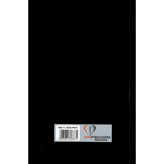 Bíblia Jesus Preta | ARC | Letra Normal | Harpa e Corinhos | Capa Dura